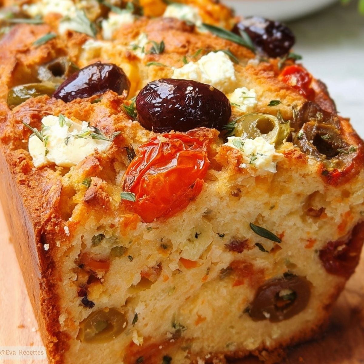 Cake Méditerranéen Tomates Séchées Feta Olives