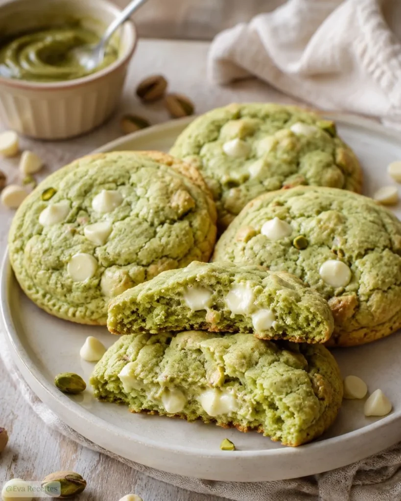 Cookies Pistache Chocolat Blanc Moelleux 5 Cookies Pistache Chocolat Blanc