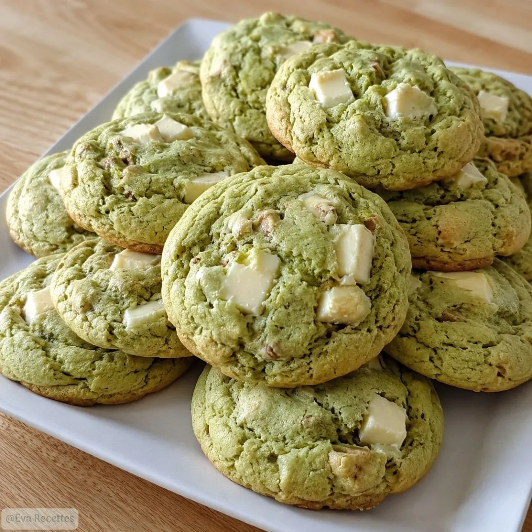 Accueil 3 Cookies Pistache Chocolat Blanc Moelleux