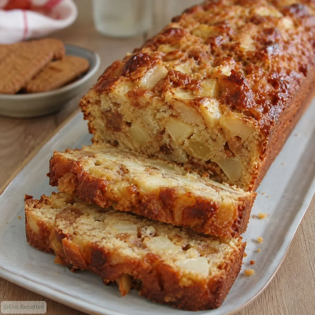Fondant aux pommes et spéculoos