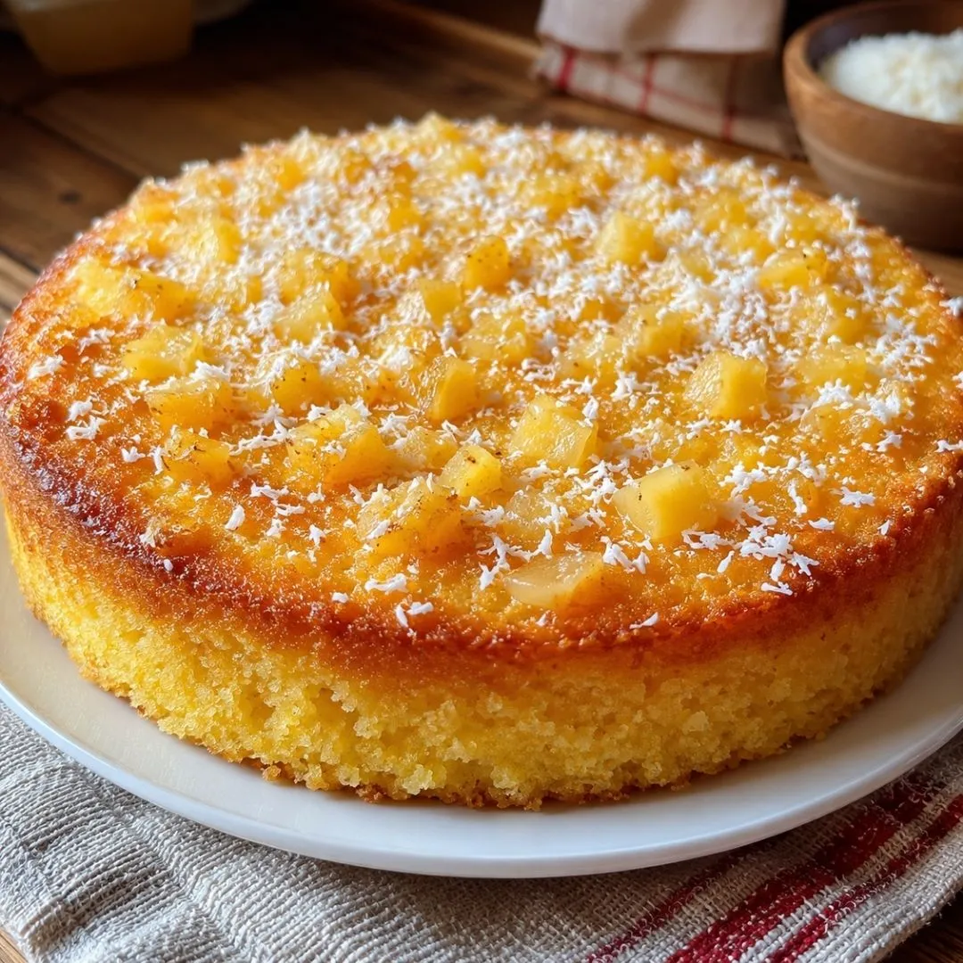 Gâteau Moelleux Ananas Coco Facile et Rapide