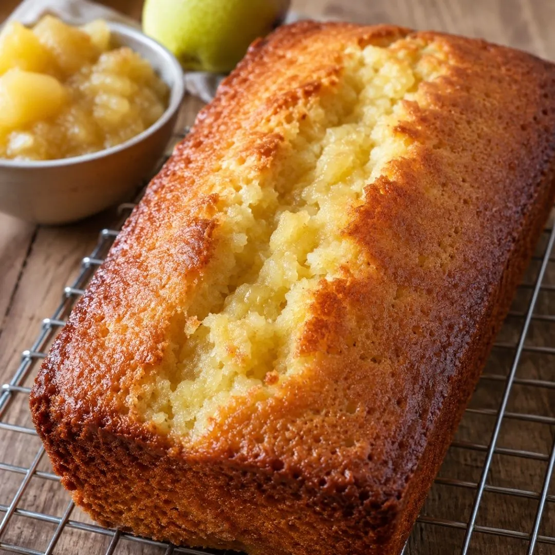 Gâteau Moelleux à la Compote sans Œufs ni Lait