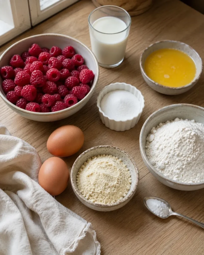 Tartelettes sans pâte aux framboises 7 Ingredients des Tartelettes sans pâte aux framboises