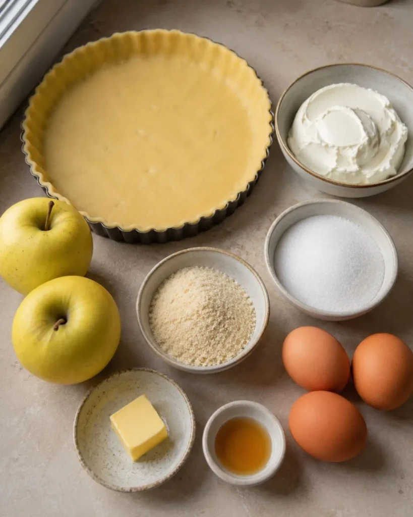 Tarte aux pommes et mascarpone 7 Ingredient pour Tarte aux pommes et mascarpone