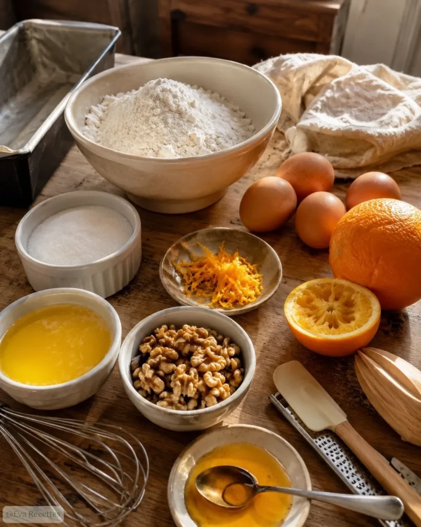Cake Moelleux Orange Noix Miel 6 Ingredients Cake Moelleux Orange Noix Miel