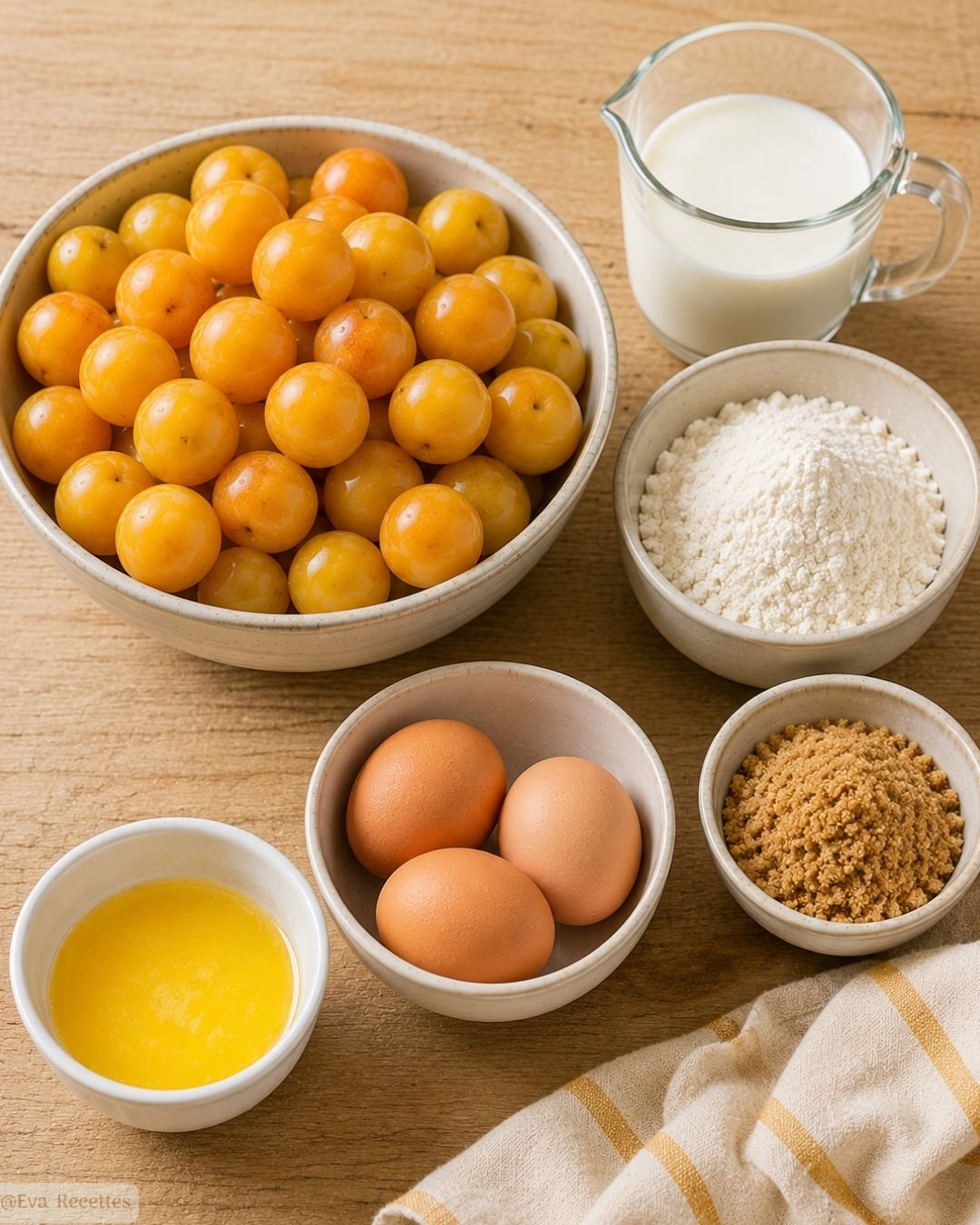 Ingrédients Flan aux mirabelles