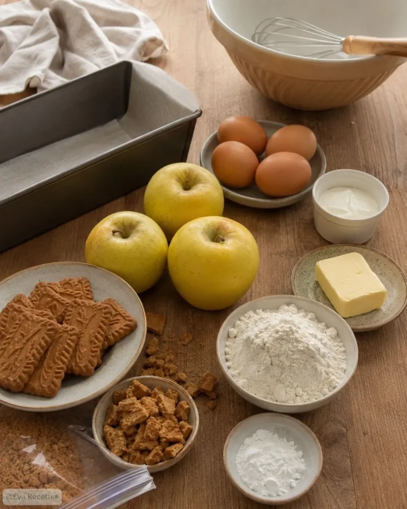 Fondant aux pommes et spéculoos 6 Ingredients Fondant aux pommes et spéculoos