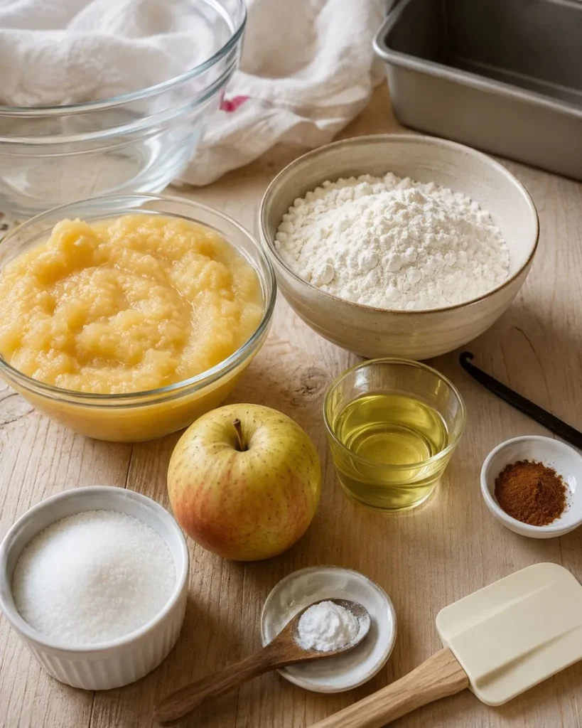 Ingredients Gâteau Moelleux à la Compote 