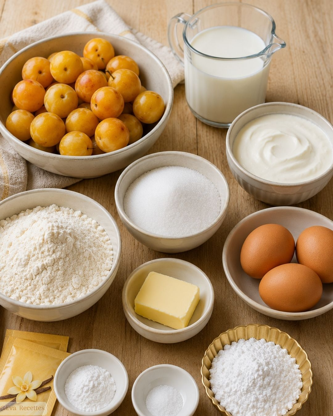 Ingredients Gateau Tot Fait aux Mirabelles