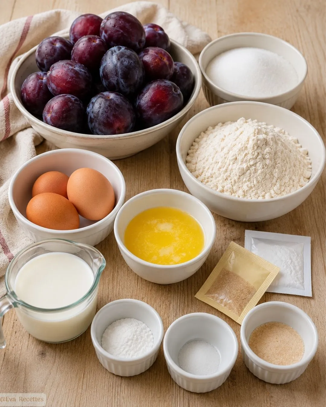 Ingrédients Gâteau aux prunes moelleux
