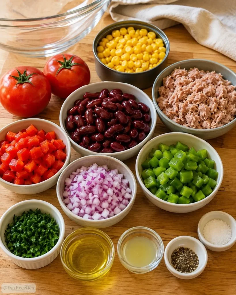 Salade Mexicaine Légère au Thon 4 Ingredients Salade Mexicaine Légère au Thon