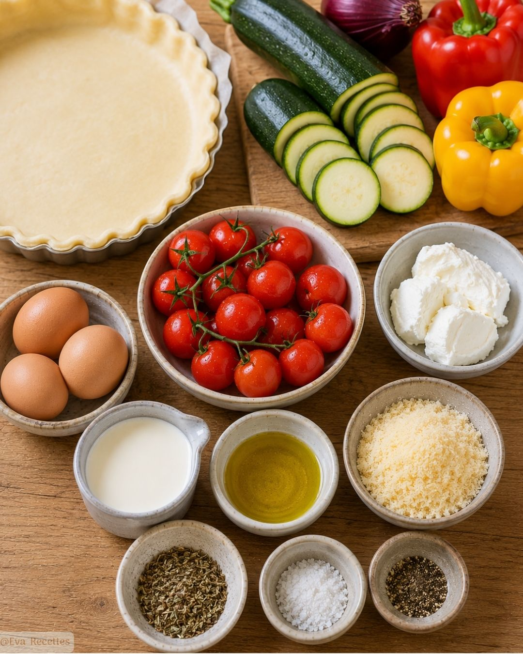 Ingrédients Tarte aux légumes facile