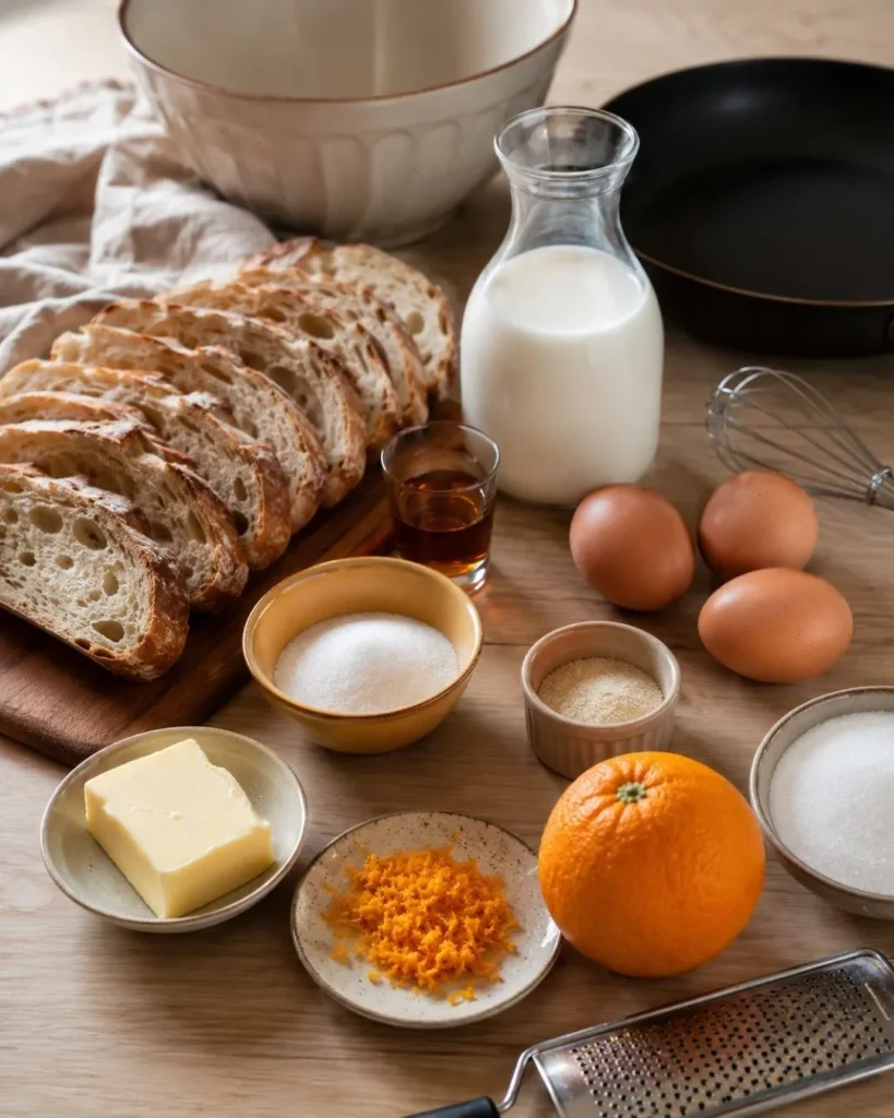 Pain perdu au rhum et à l'orange : la recette facile et gourmande 6 Ingrédients Pain perdu au rhum et à l'orange