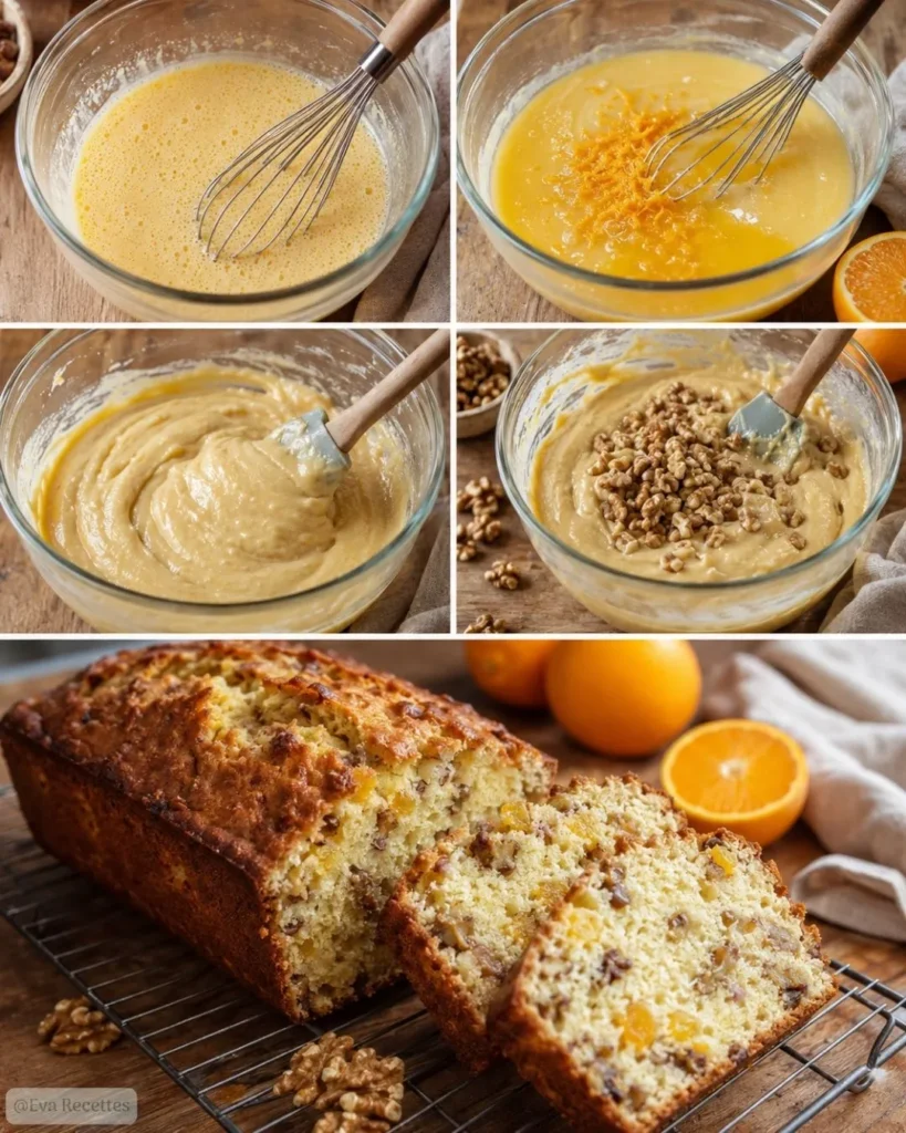 Cake Moelleux Orange Noix Miel 7 Préparation Cake Moelleux Orange Noix Miel