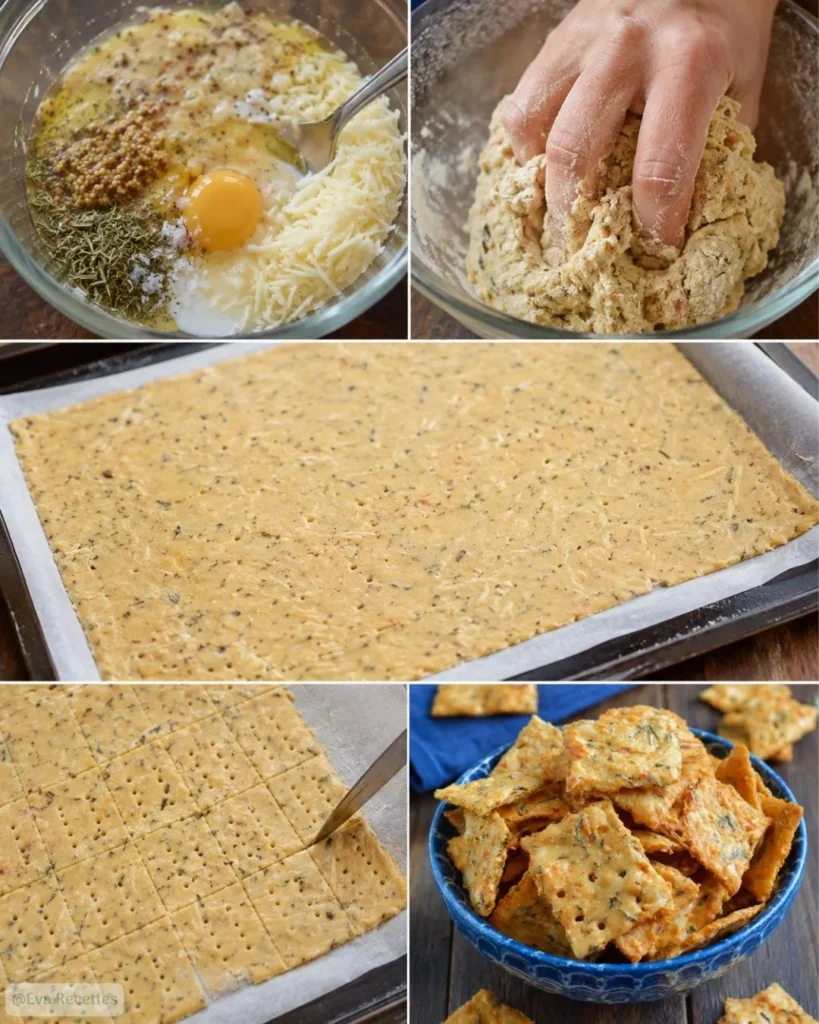 Préparation Crackers Apéritifs Moutarde Comté