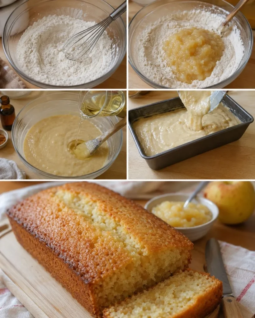 Préparation Gâteau Moelleux à la Compote