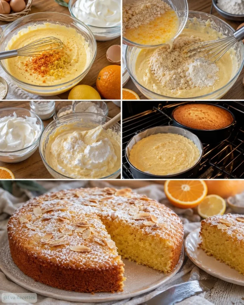 Gâteau Sicilien à l'Orange et aux Amandes 7 Préparation Gâteau Sicilien à l'Orange et aux Amandes