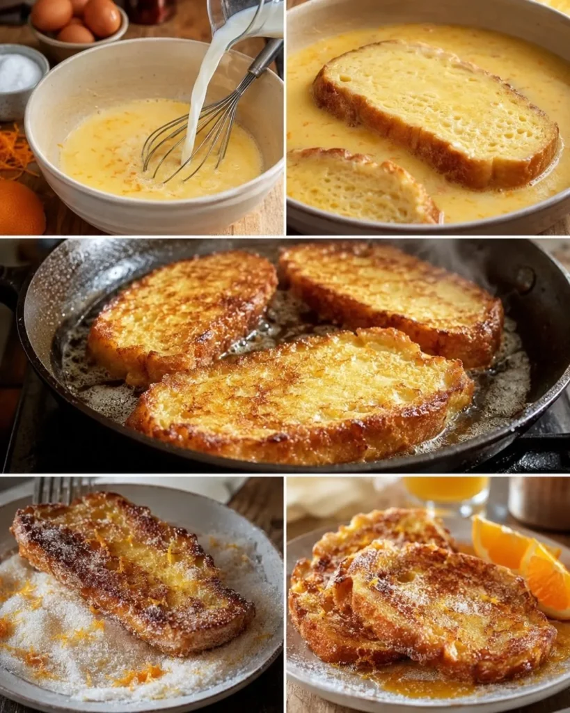 Pain perdu au rhum et à l'orange : la recette facile et gourmande 7 Préparation Pain perdu au rhum et à l'orange