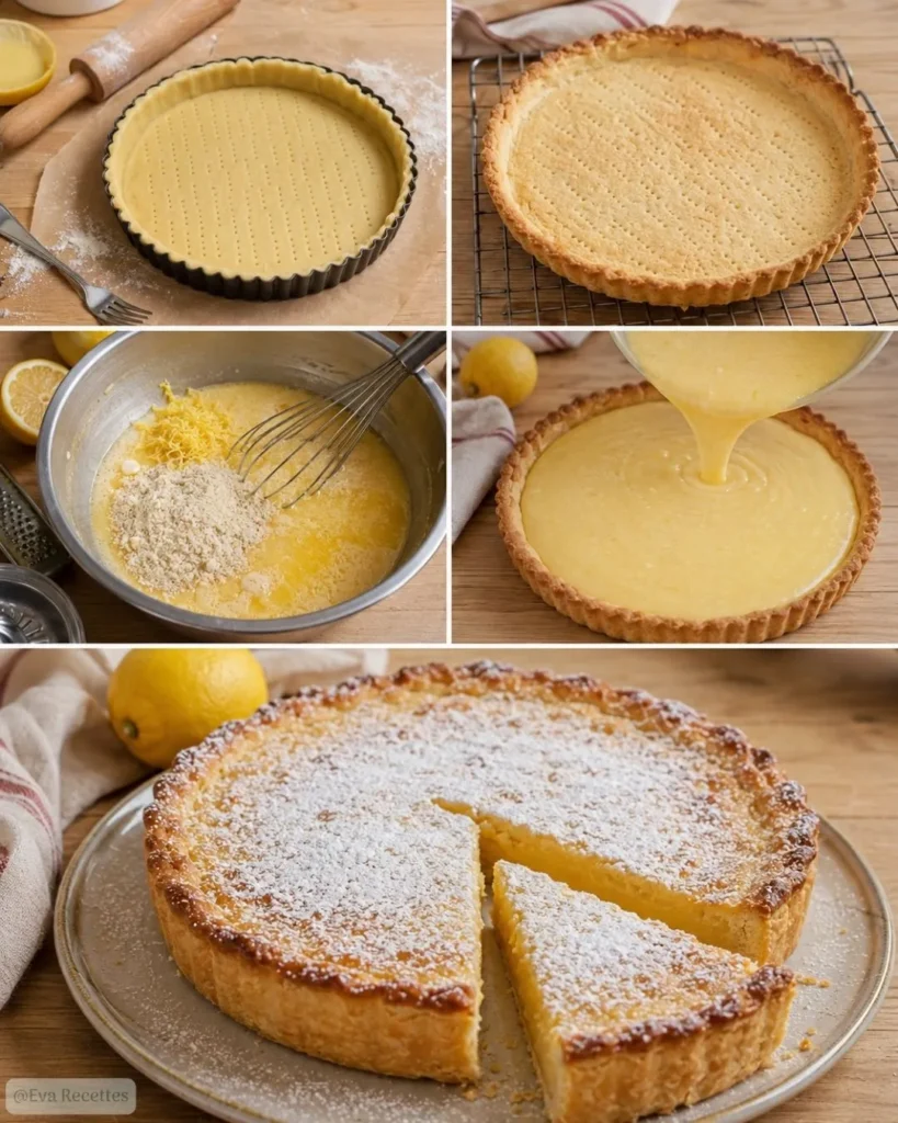 Tarte au Citron et Amandes : Recette Simple et Gourmande 7 Préparation Tarte au Citron et Amandes