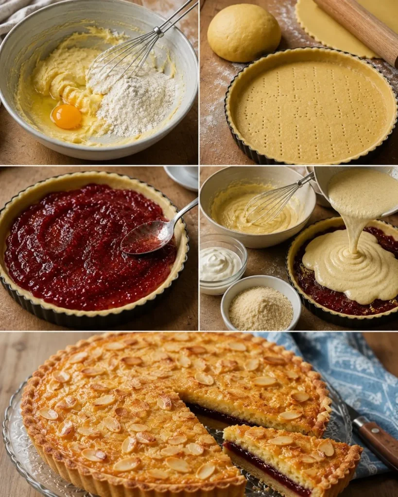 Tarte amandine à la confiture facile 8 Préparation de Tarte amandine à la confiture facile
