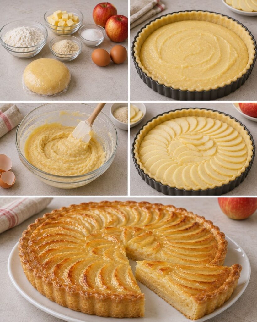 Tarte aux pommes et frangipane : la recette inratable pour un dessert réconfortant 8 Préparation de Tarte aux pommes et frangipane