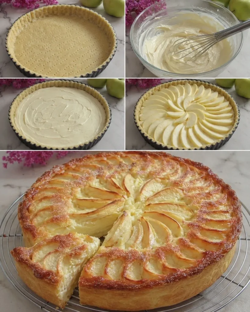 Tarte aux pommes et mascarpone 8 Préparation de Tarte aux pommes et mascarpone