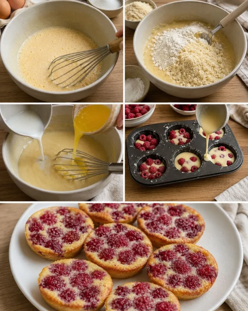 Tartelettes sans pâte aux framboises 8 Préparation des Tartelettes sans pâte aux framboises