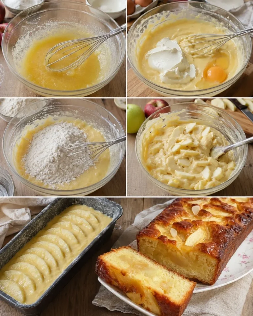 Cake moelleux frangipane aux pommes 8 Préparation du Cake moelleux frangipane aux pommes