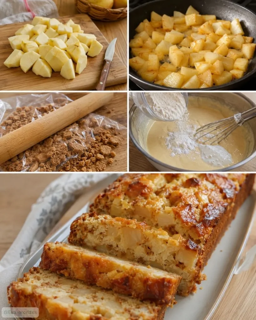 Fondant aux pommes et spéculoos 7 Préparation du Fondant aux pommes et spéculoos