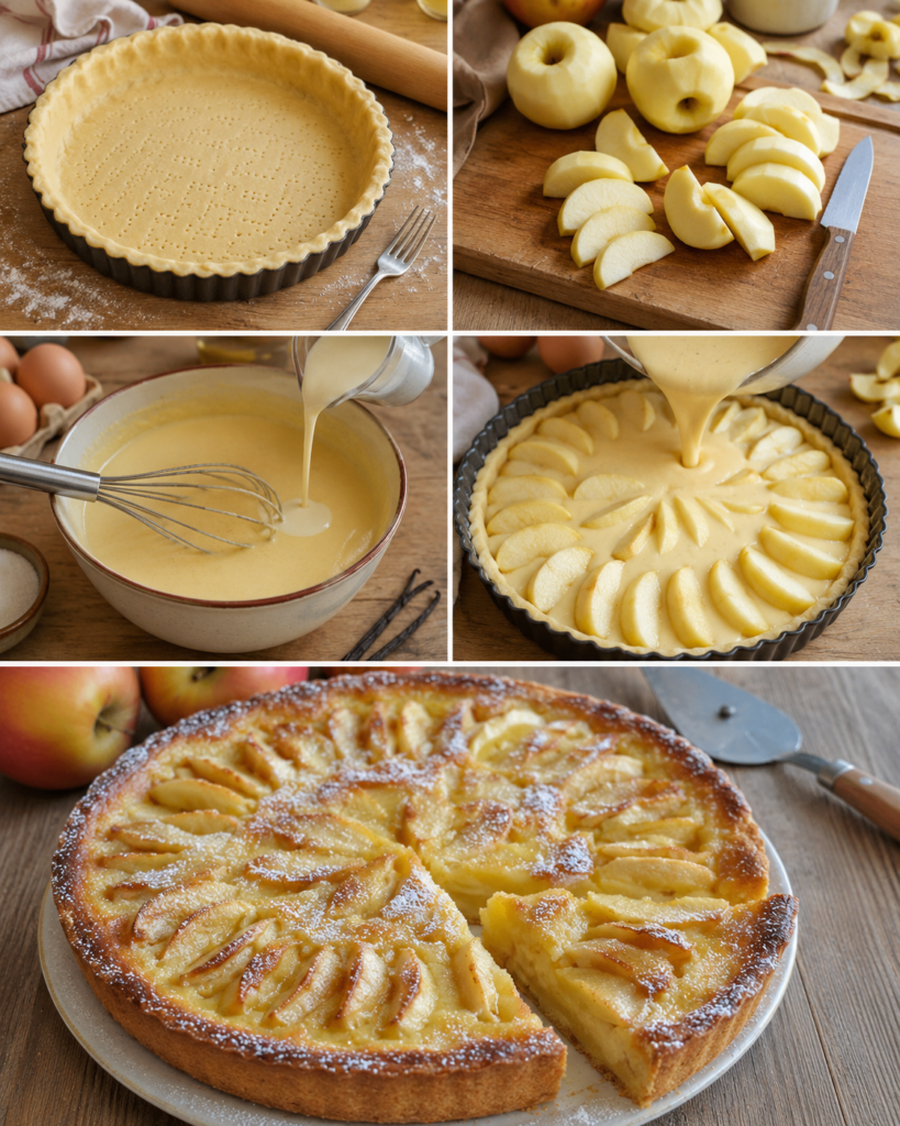 Tarte Normande aux Pommes Facile 7 Préparation duTarte Normande aux Pommes