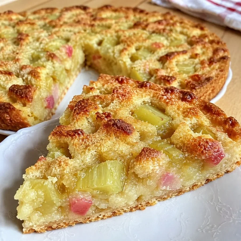 Tarte Amandine Rhubarbe