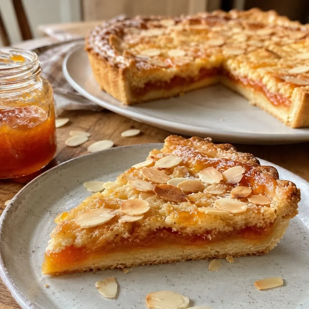 Tarte amandine à la confiture