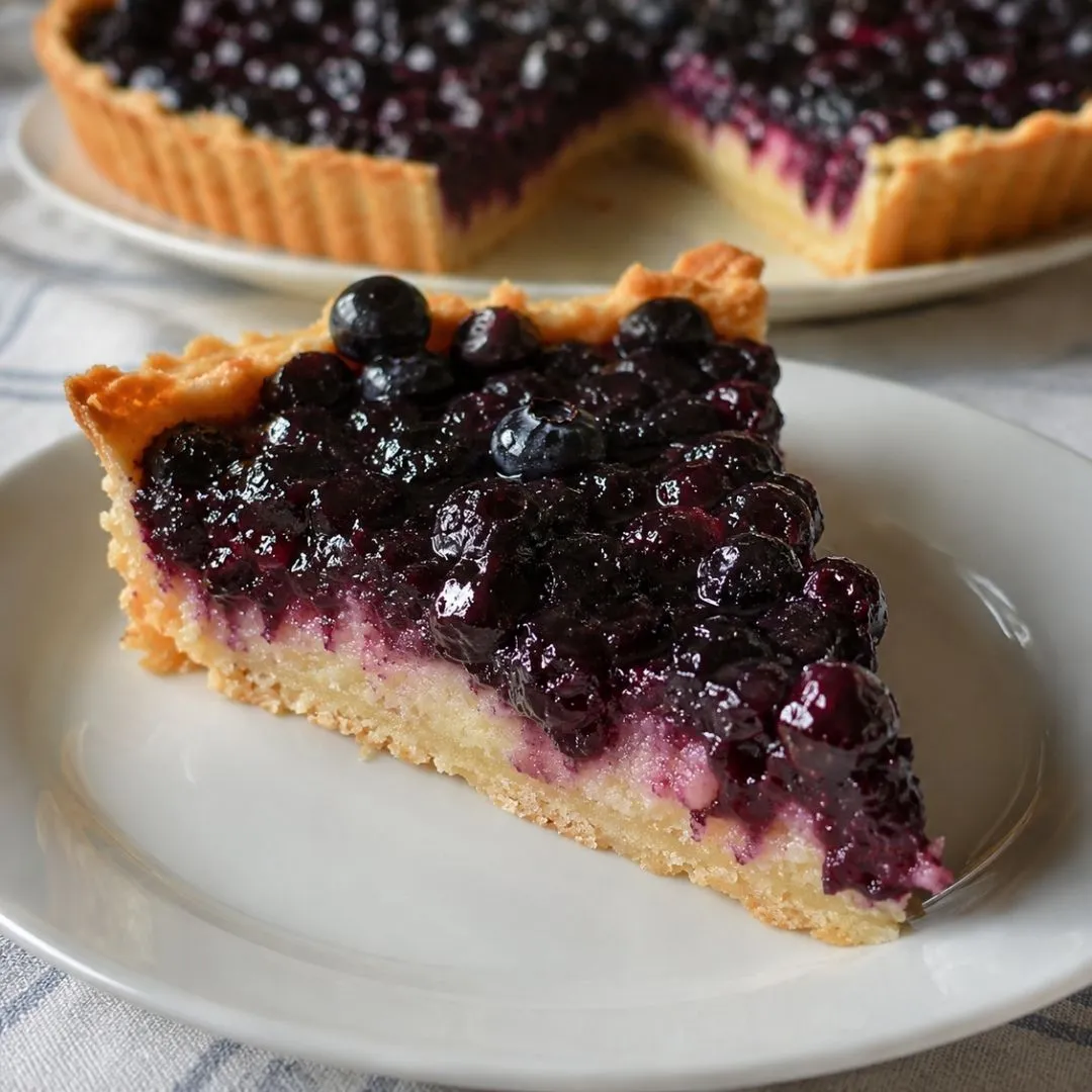 Tarte aux myrtilles amandine : la recette facile et élégante