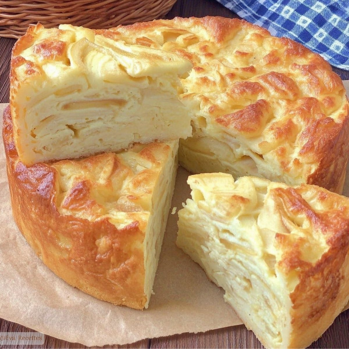 Tarte aux pommes crémeuse maison