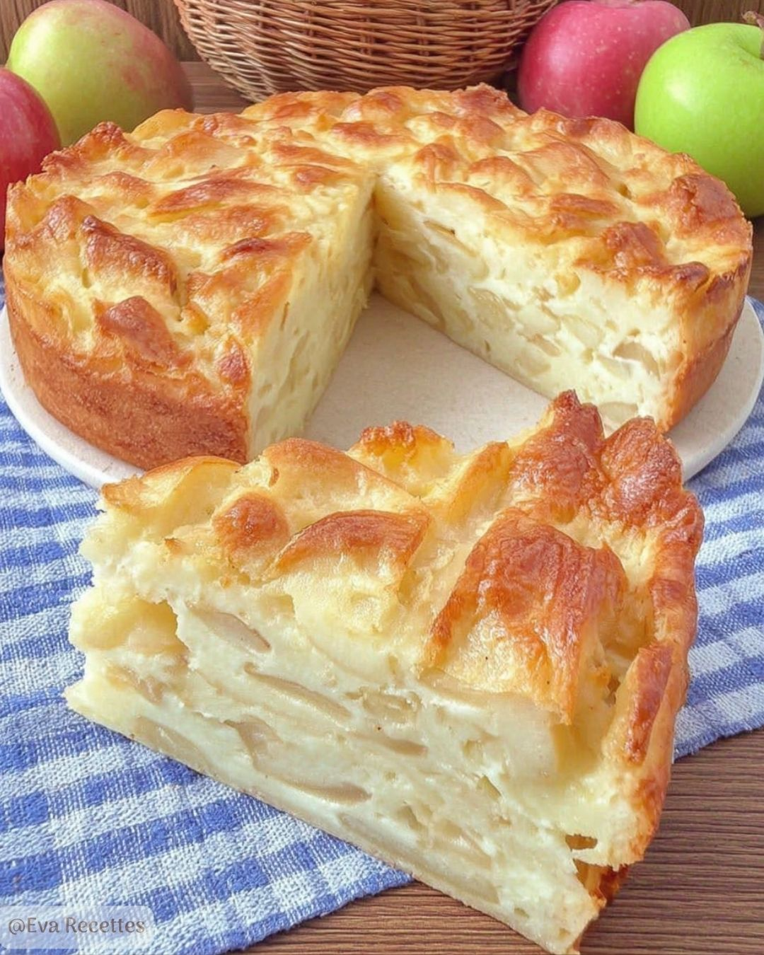 Tarte aux pommes crémeuse maison