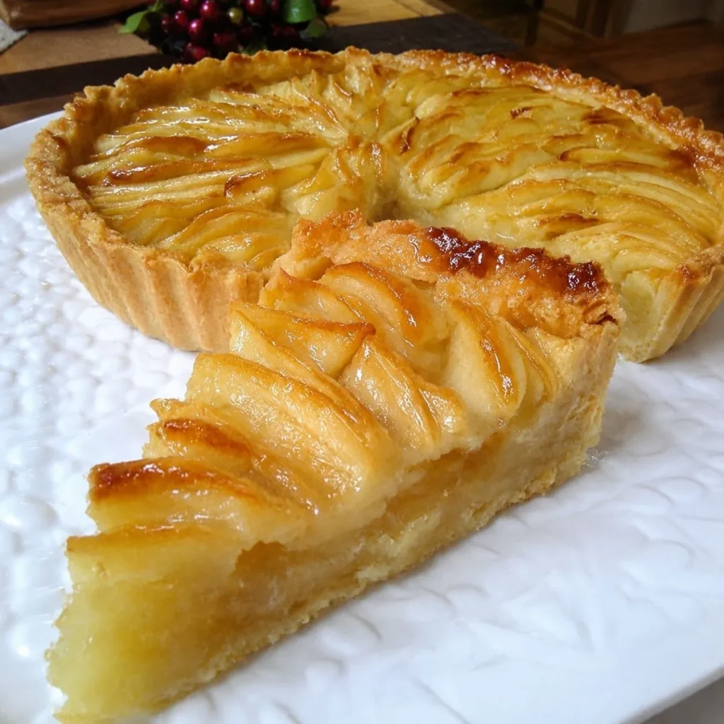 Tarte aux pommes et frangipane