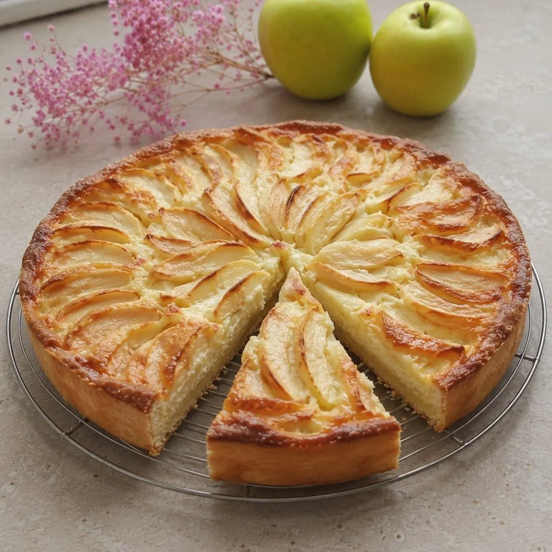 Tarte aux pommes et mascarpone