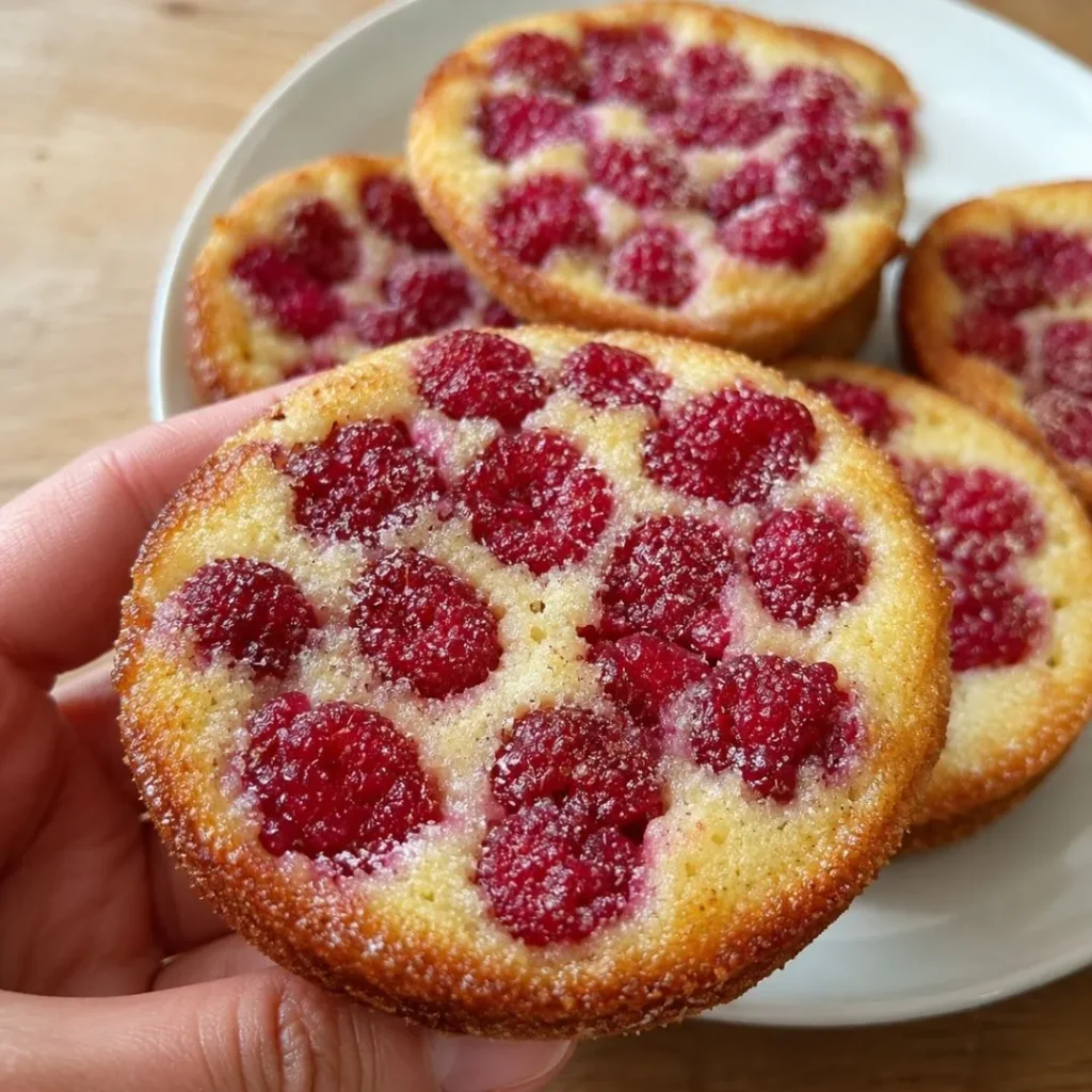 Tartelettes sans pâte aux framboises