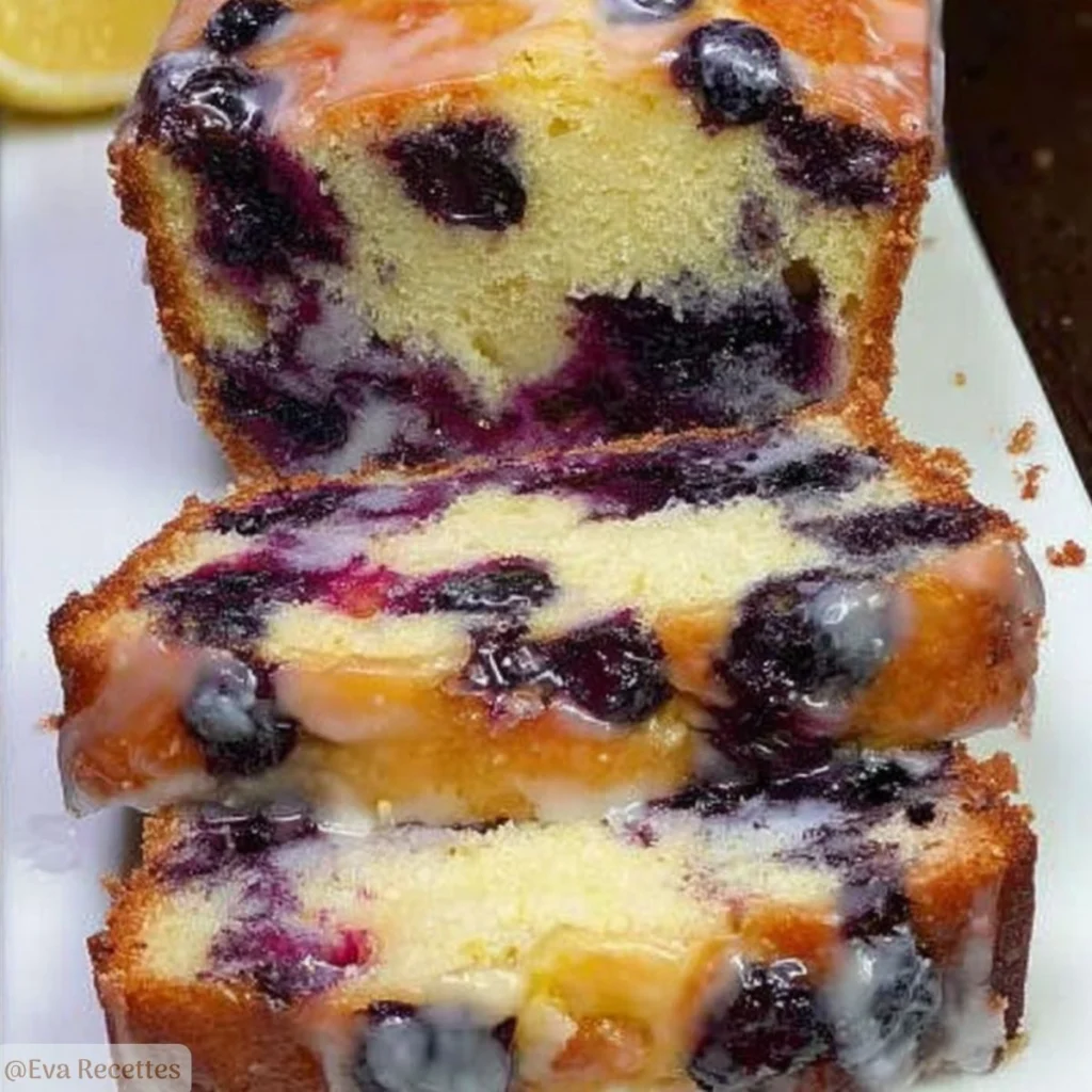 Cake Myrtilles Citron Amandes Moelleux