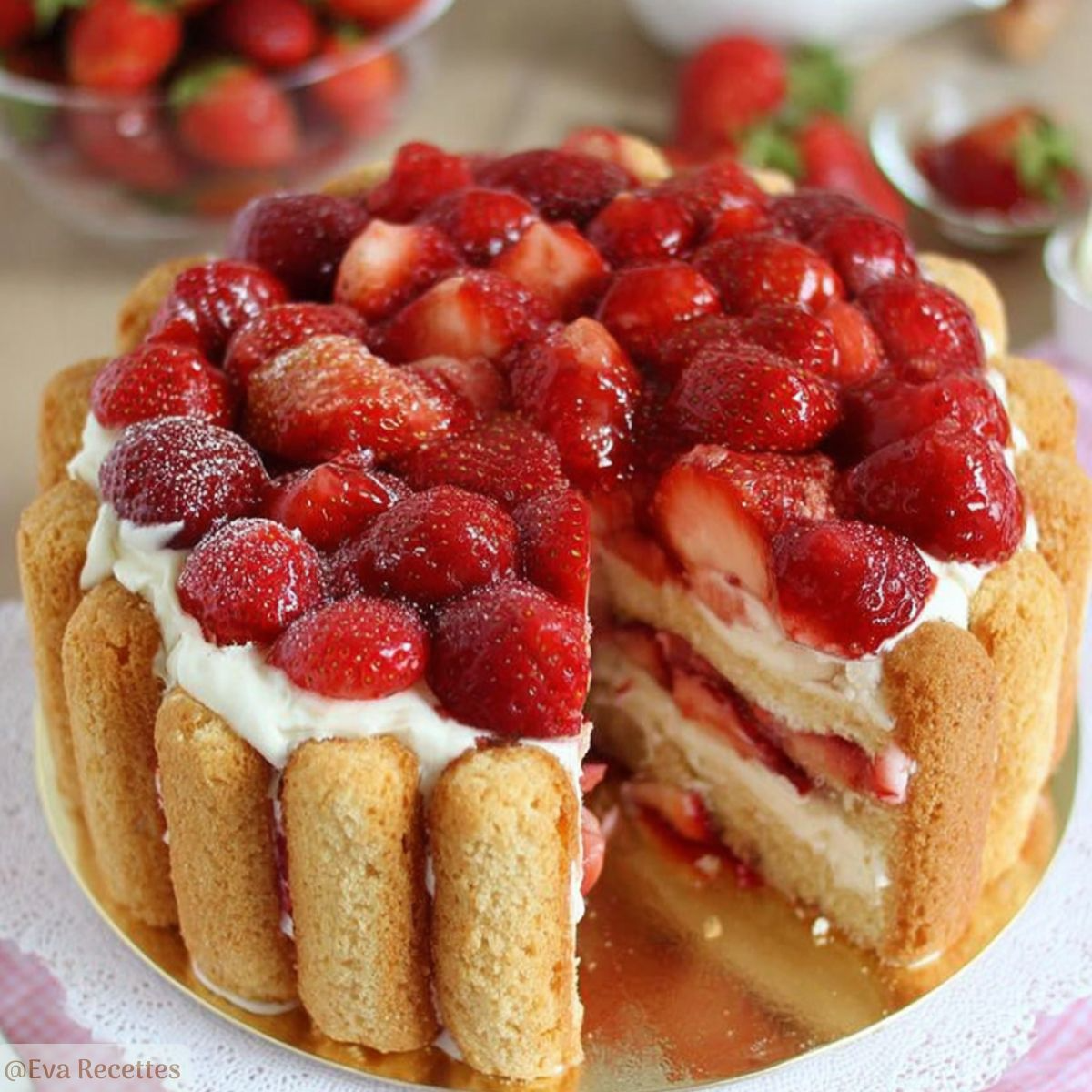 Accueil 1 Charlotte aux fraises