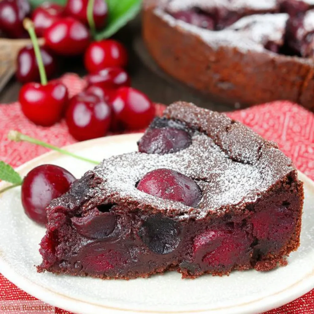 Clafoutis au Chocolat Noir et aux Cerises