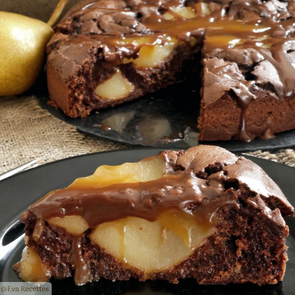Fondant Poire Chocolat Facile