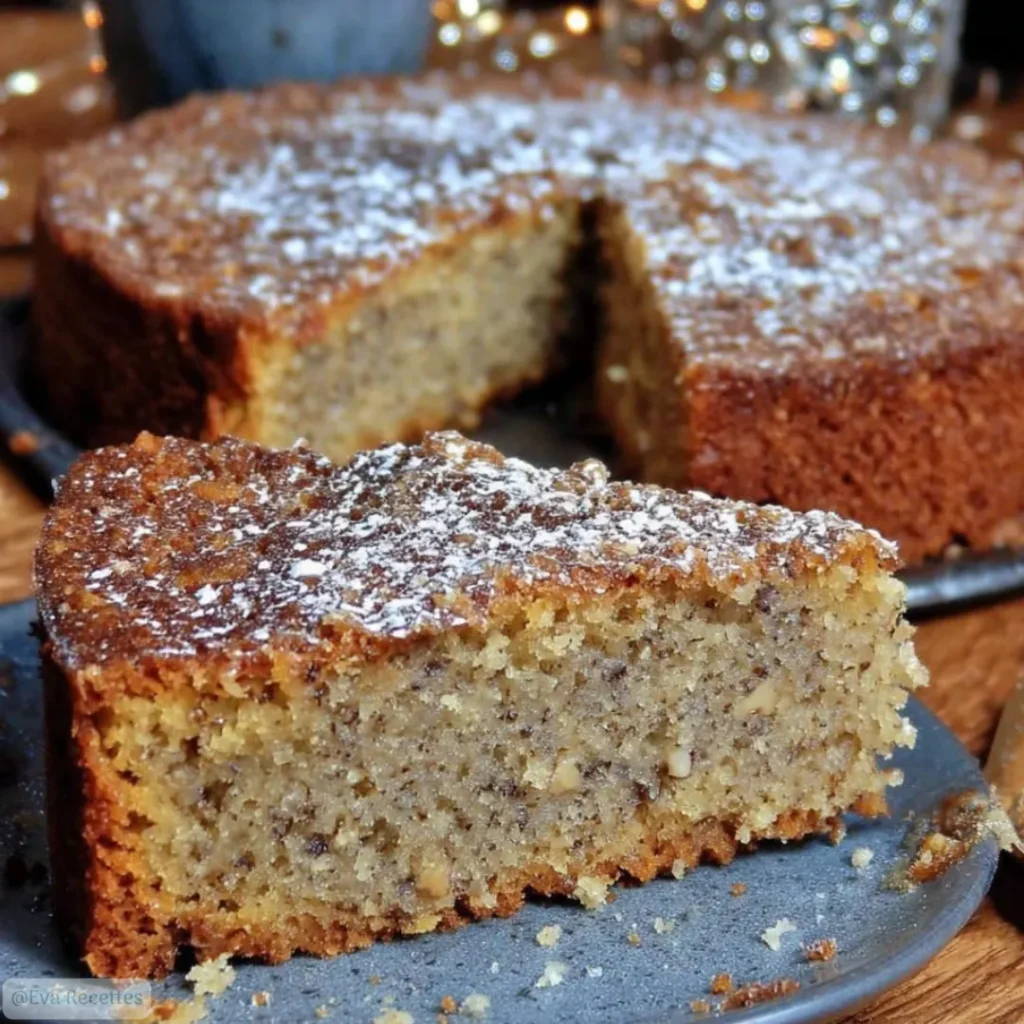 Gâteau fondant aux noix