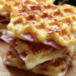 Gaufres Salées Croustillantes Jambon Fromage
