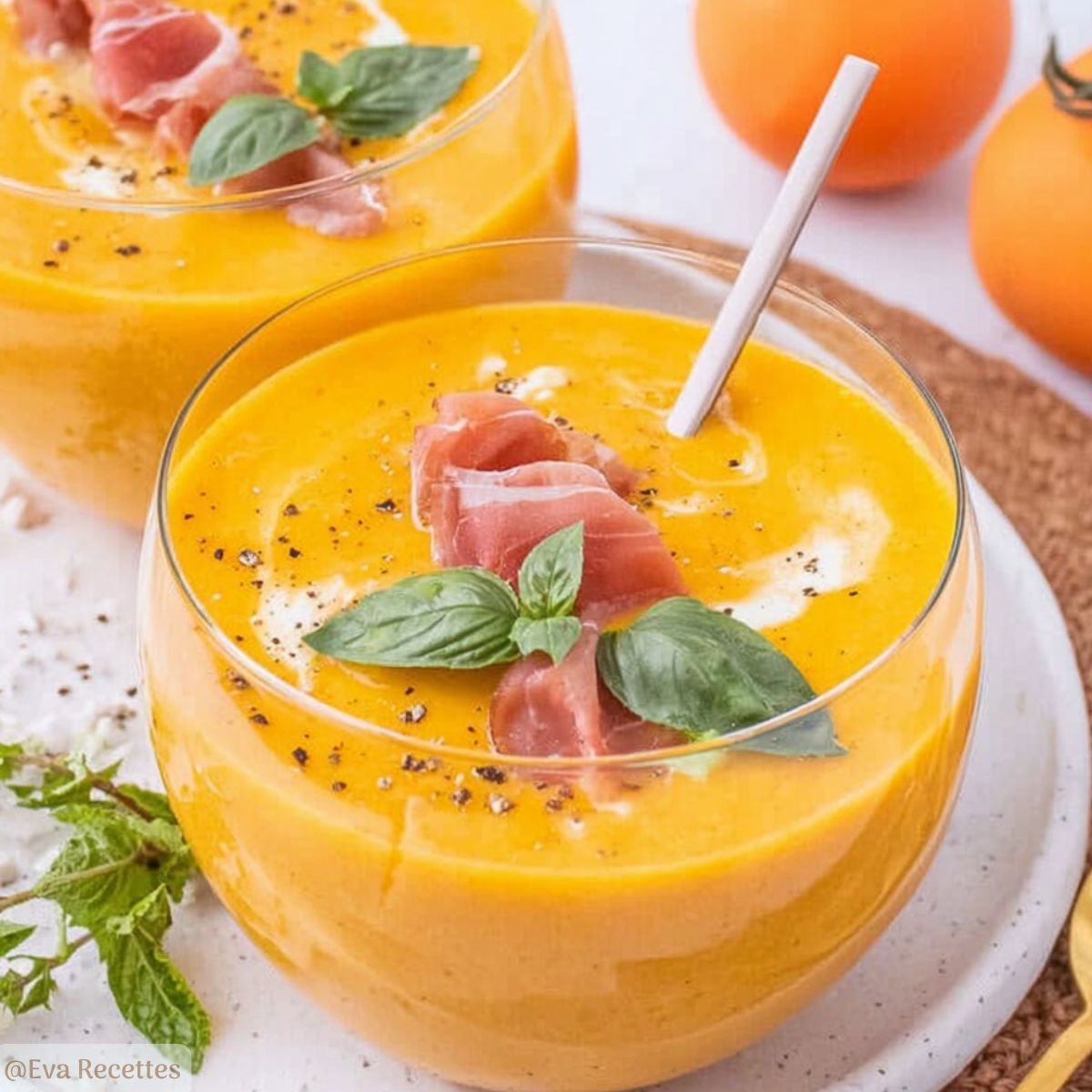 Recette Soupe Froide Melon Basilic Menthe