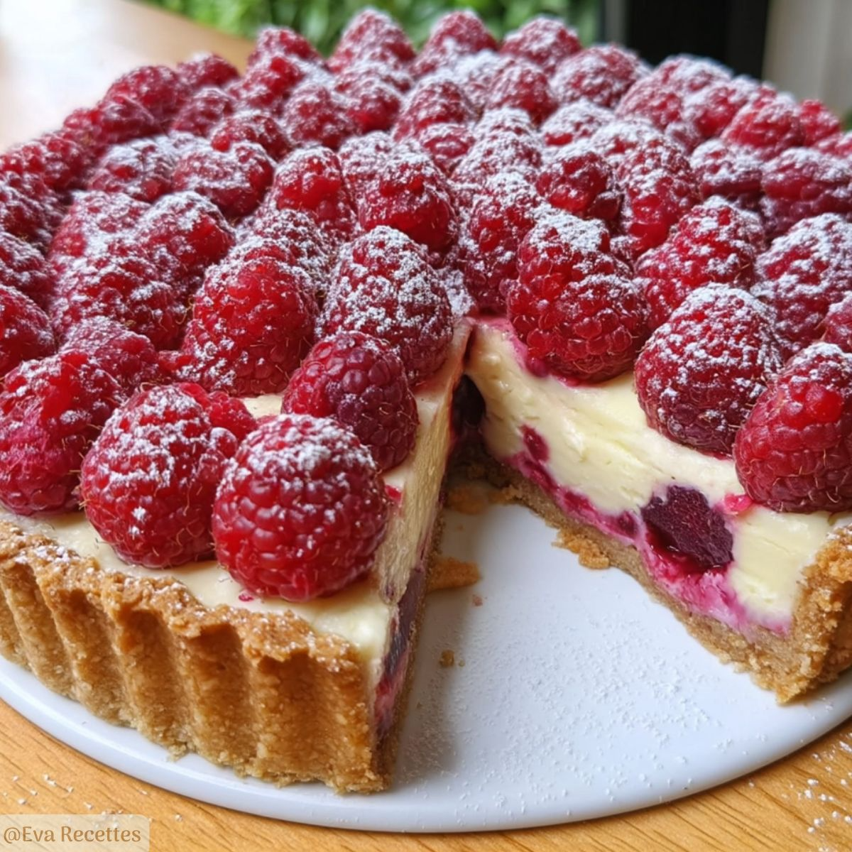 Accueil 1 Tarte Framboise Spéculoos sans Cuisson