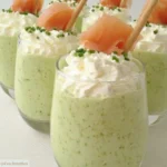 Verrines Crème D'Asperges et Chantilly Saumon