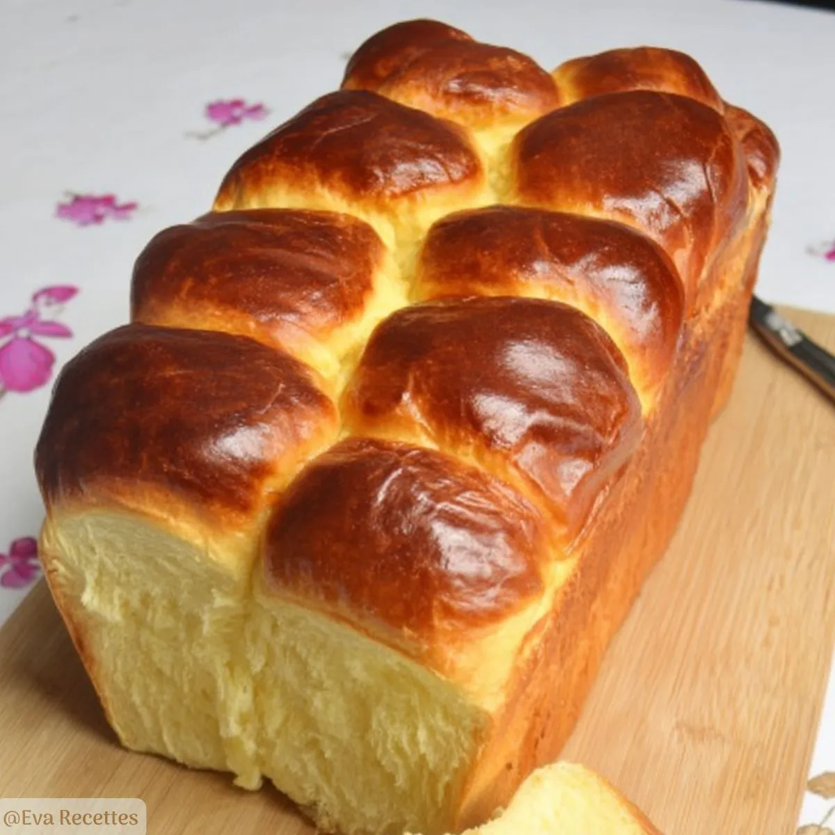 Brioche sans lait maison moelleuse et filante