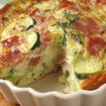 Clafoutis Courgettes Jambon Cru facile