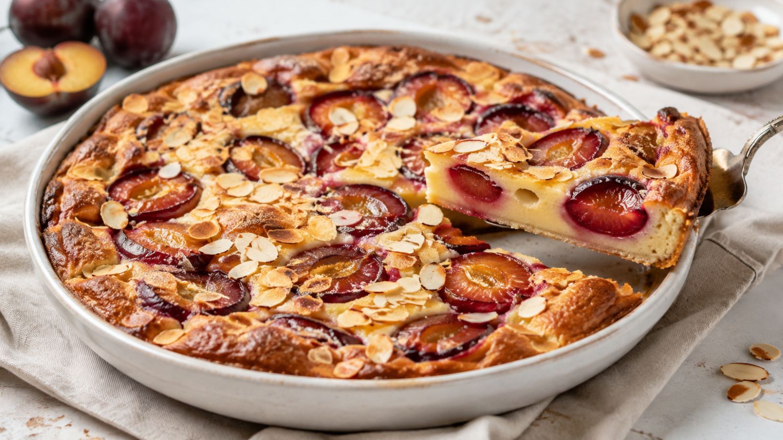 Accueil 4 Clafoutis aux Prunes et Amandes : Le Dessert Fondant de la Fin d’Été